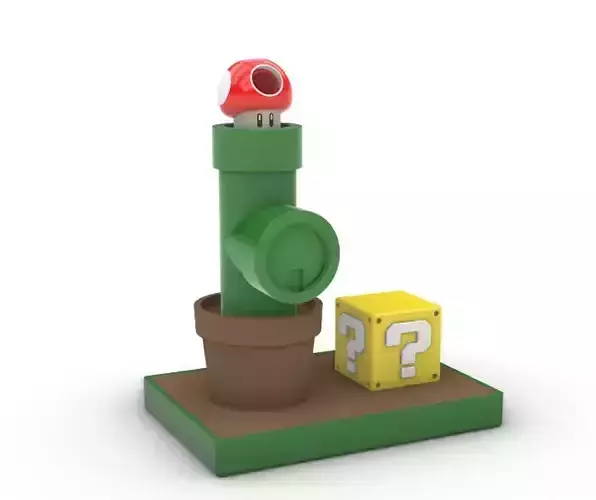 Super Mario MagSafe Charger 3D print model