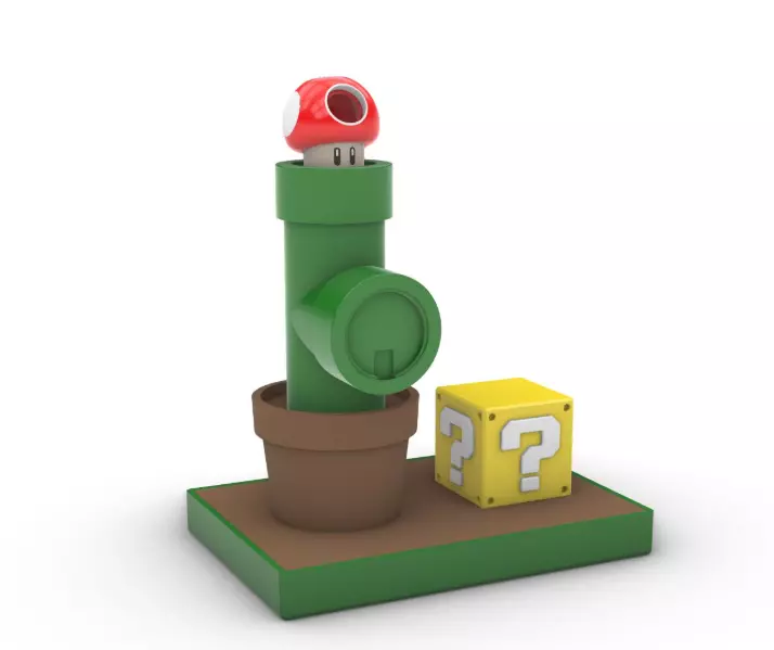 Super Mario MagSafe Charger 3D print model
