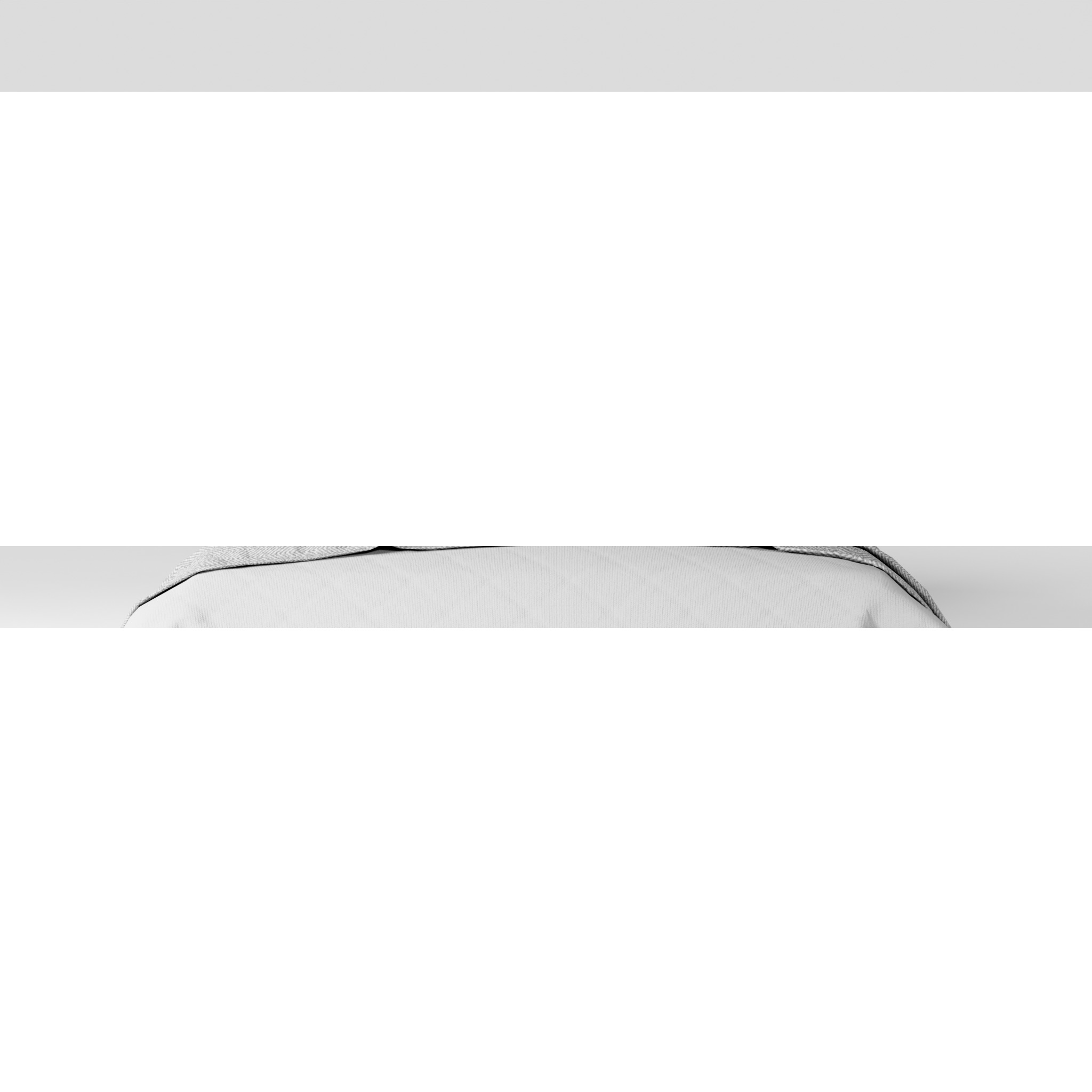 Classical king size bed Low-poly 3D model_1