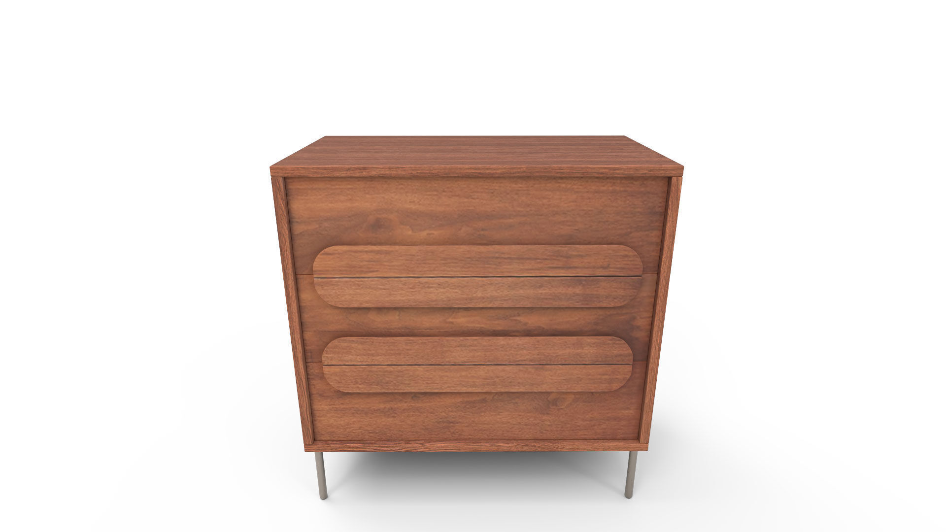 Gemini Drawer Dresser Walnut 3D model_7