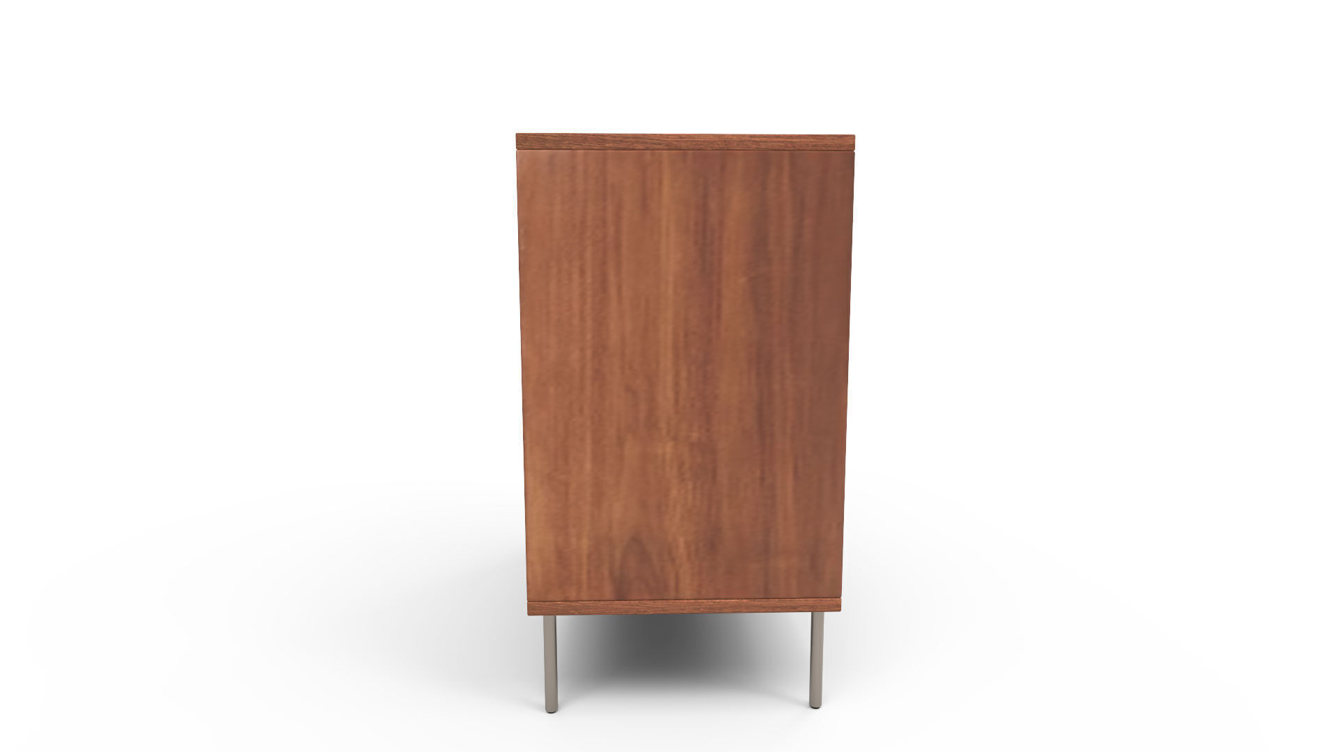 Gemini Drawer Dresser Walnut 3D model_1