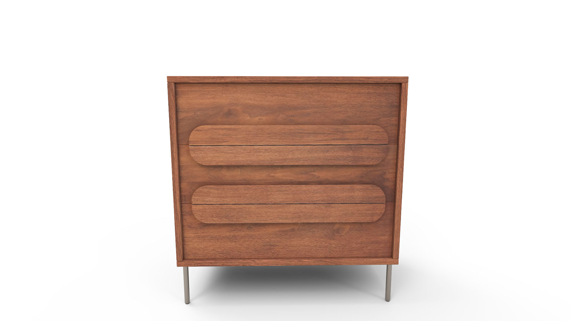 Gemini Drawer Dresser Walnut 3D model_8