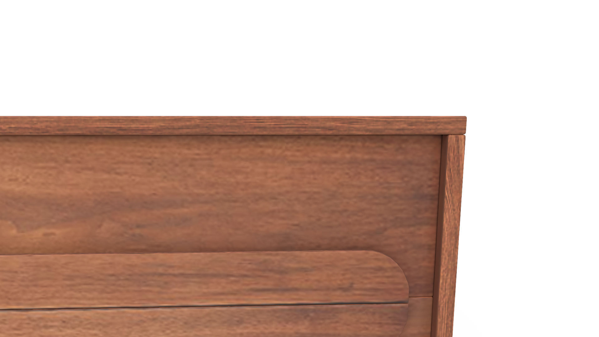 Gemini Drawer Dresser Walnut 3D model_6