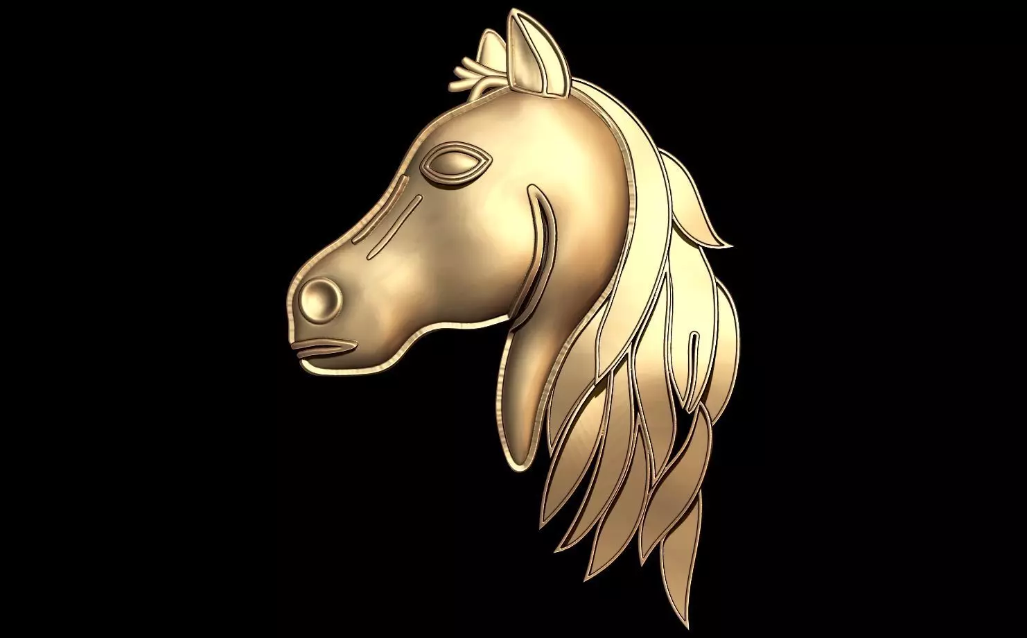 Horse 3D Model - STL File for 3D Printing 3D print model