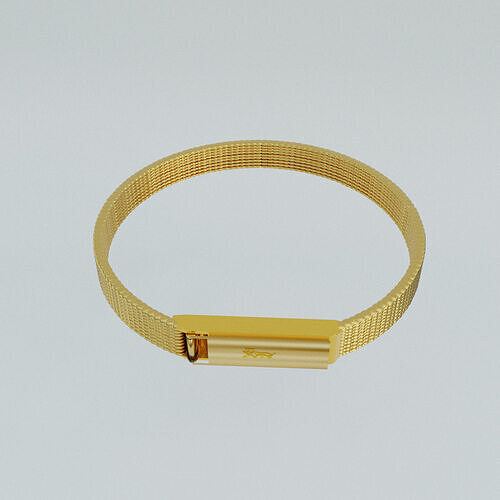 Luxury Golden Bracelet  Jewelry 3D Model  Low-poly 3D print model