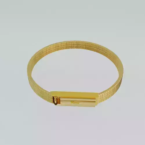 Luxury Golden Bracelet  Jewelry 3D Model 