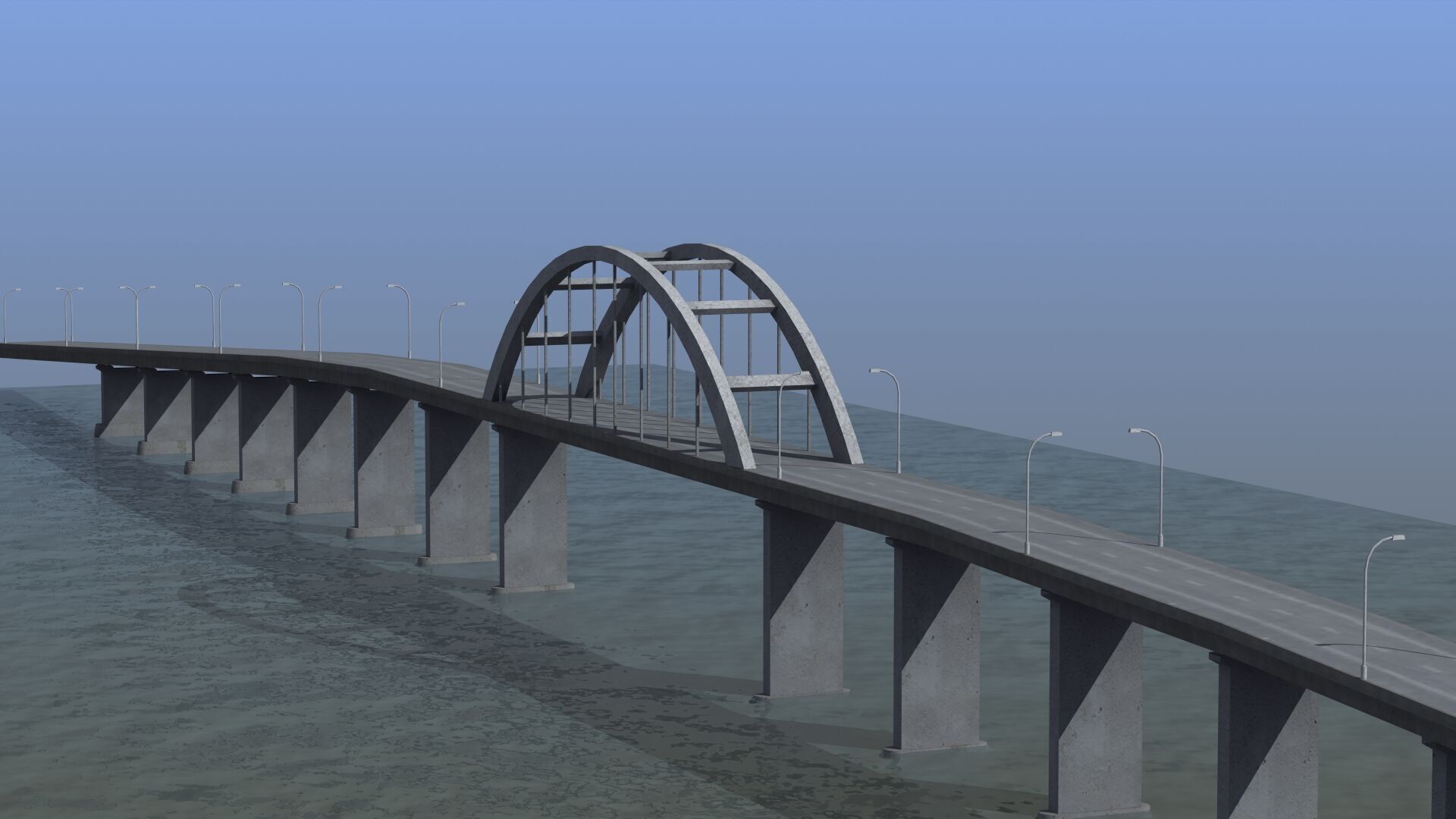 Road Bridge 3D model_25