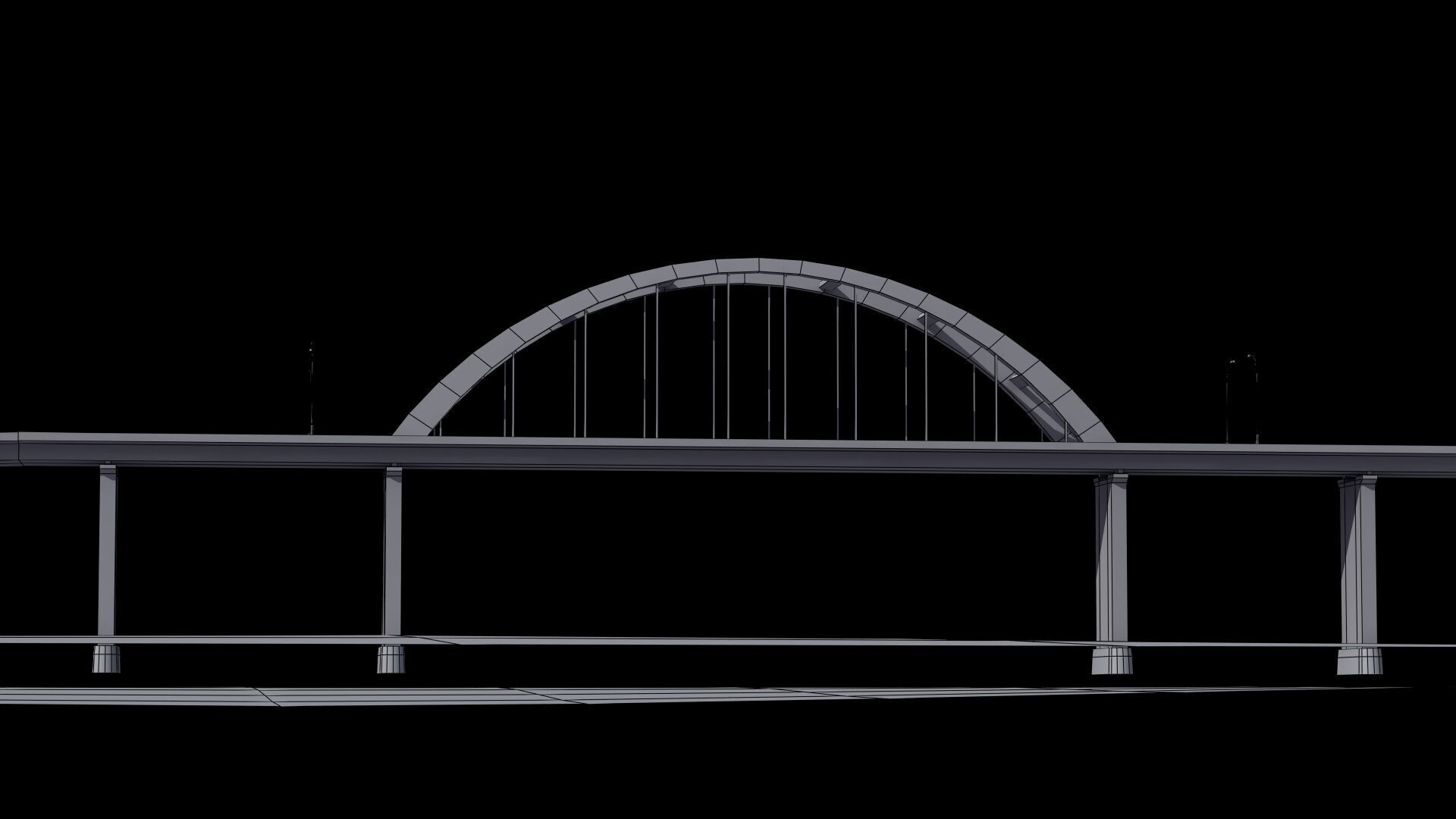 Road Bridge 3D model_49