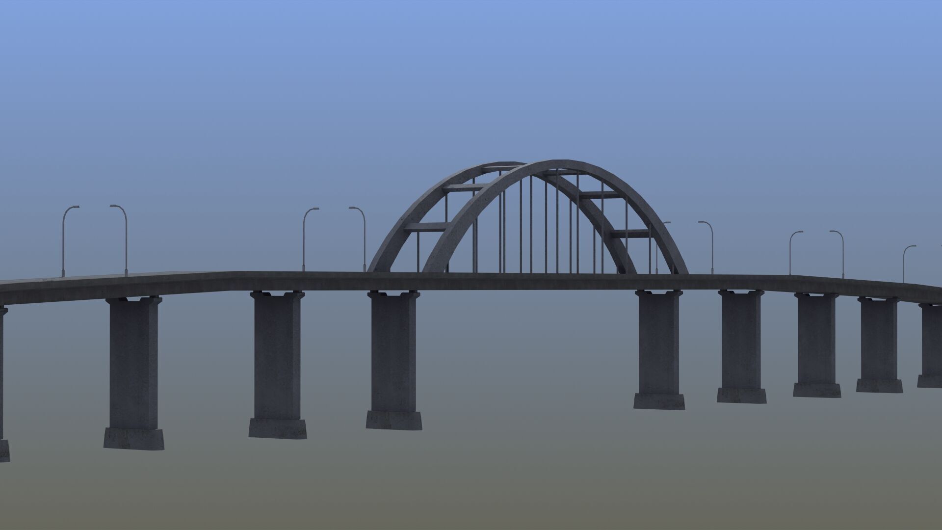 Road Bridge 3D model_12