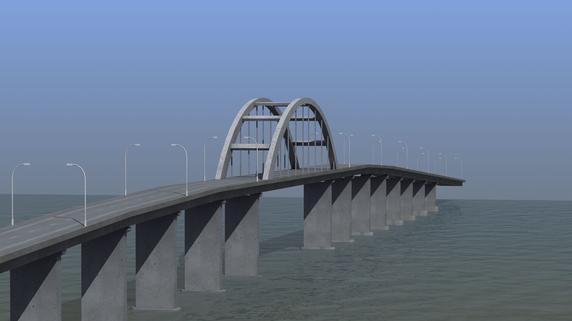 Road Bridge 3D model_26
