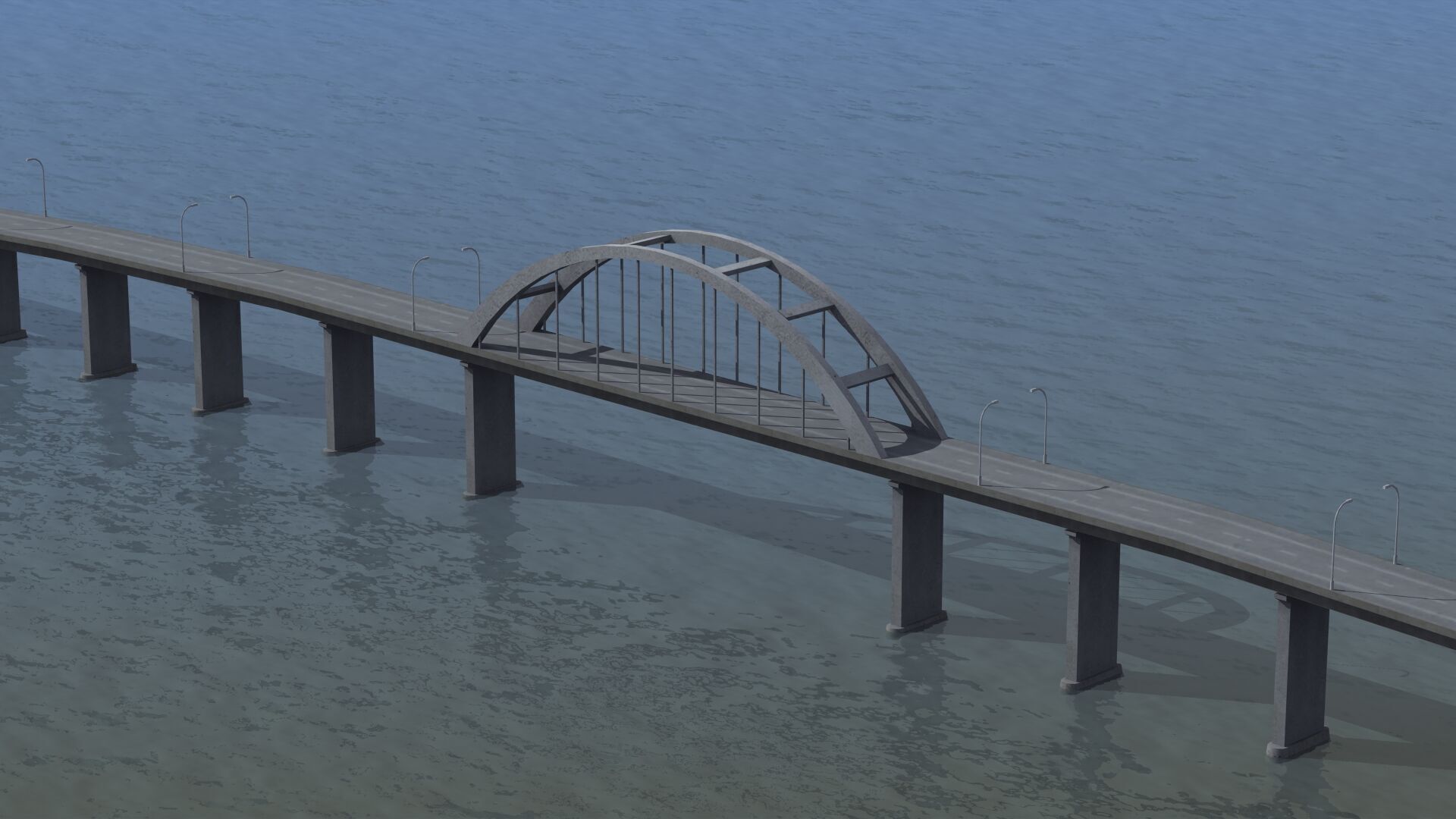 Road Bridge 3D model_21