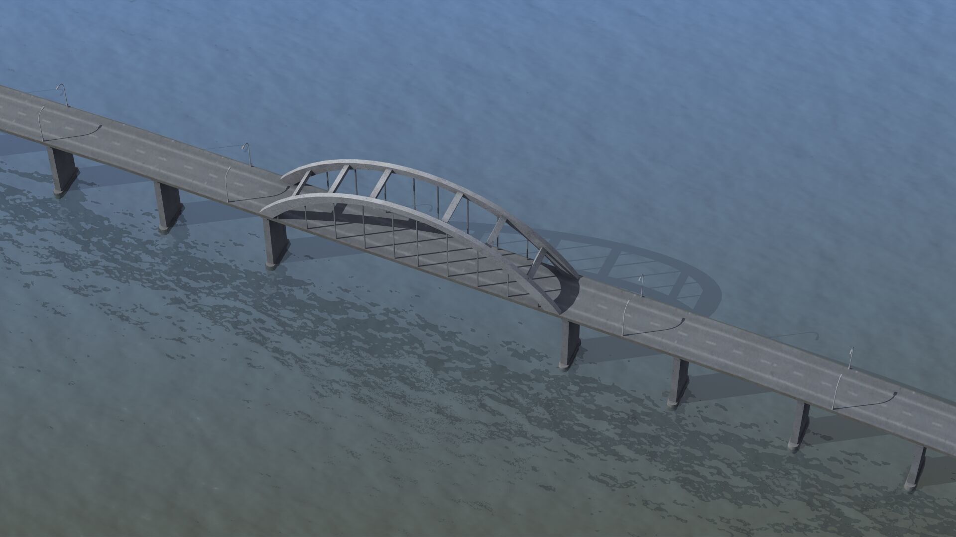 Road Bridge 3D model_41