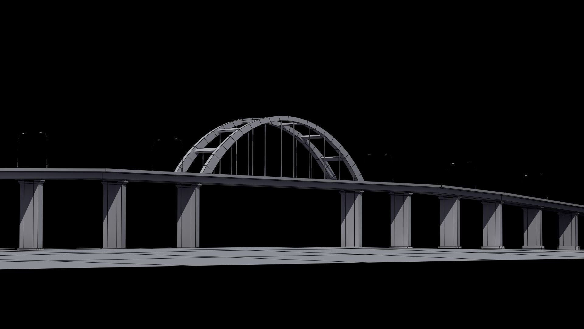 Road Bridge 3D model_48
