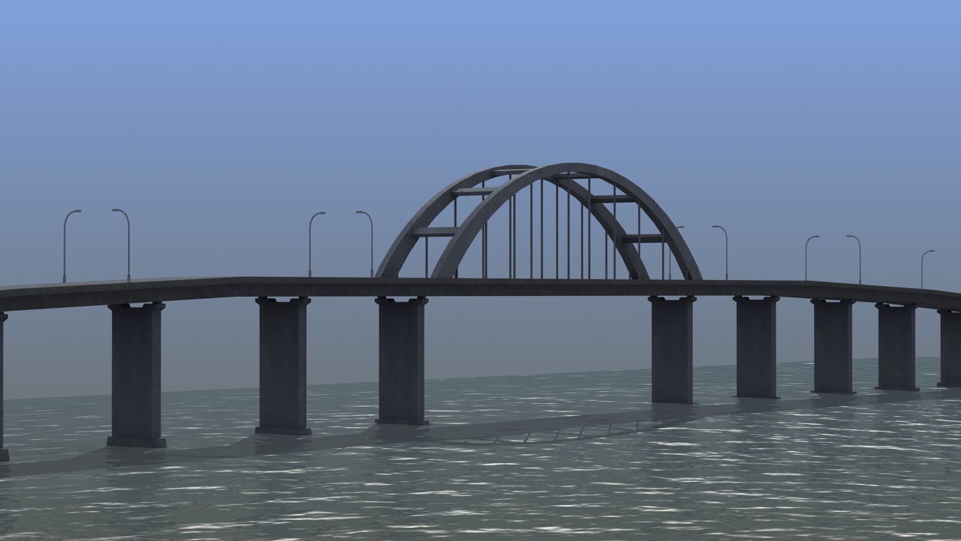 Road Bridge 3D model_33