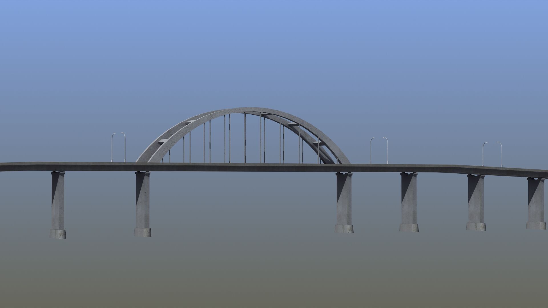 Road Bridge 3D model_10