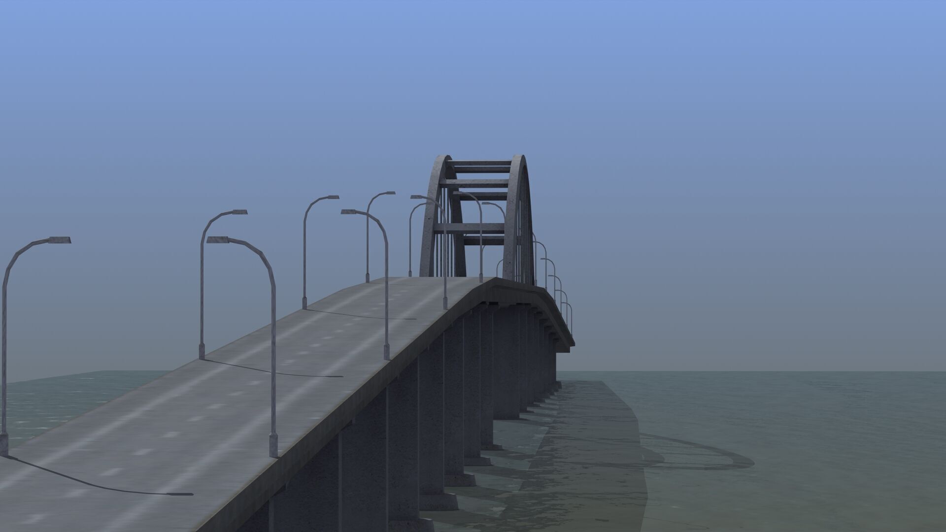 Road Bridge 3D model_38