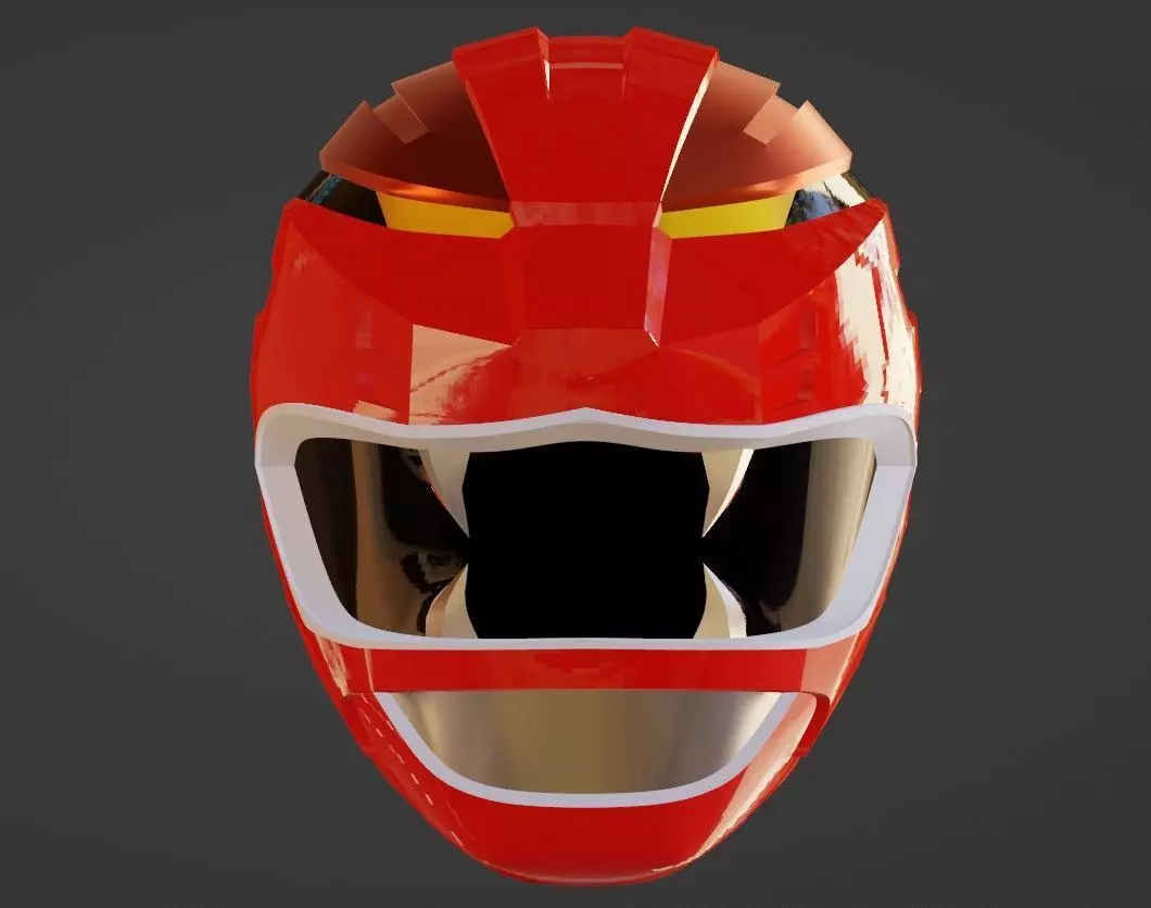 Power Rangers Wild Force Gaoranger Gaored helmet ver magnet 3D print model_0