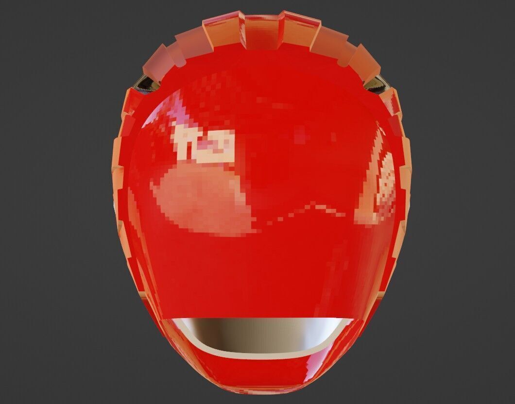 Power Rangers Wild Force Gaoranger Gaored helmet ver magnet 3D print model_4