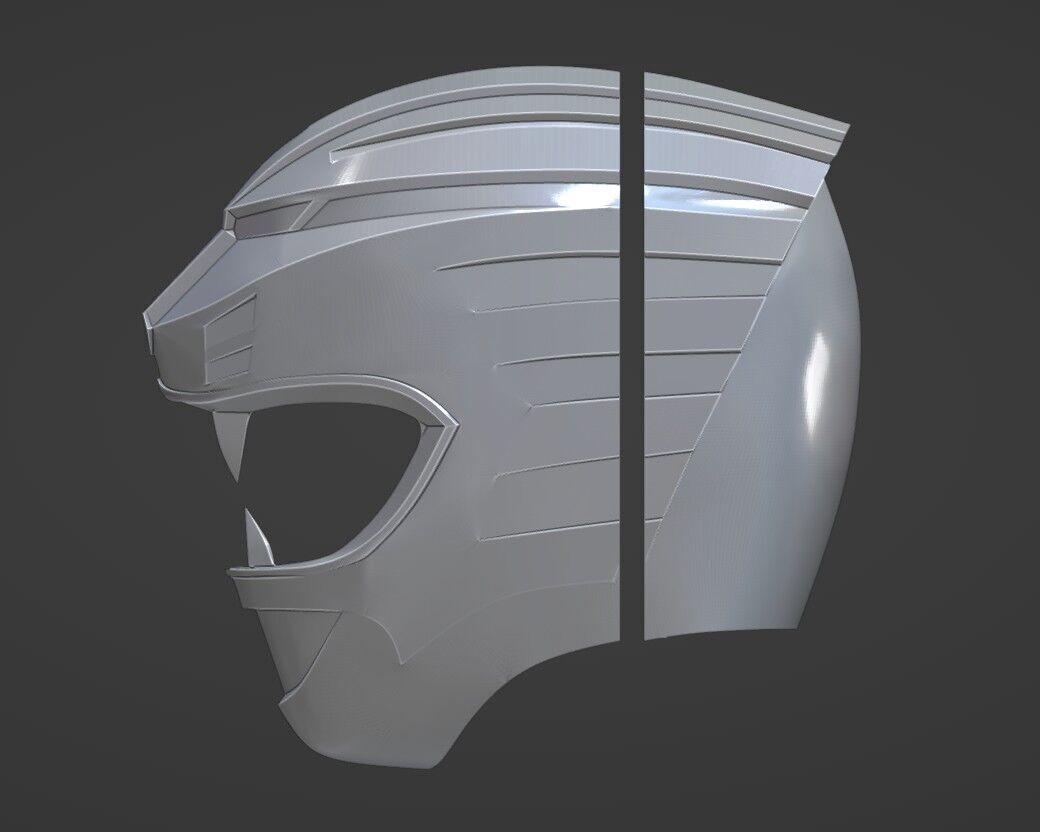 Power Rangers Wild Force Gaoranger Gaored helmet ver magnet 3D print model_8