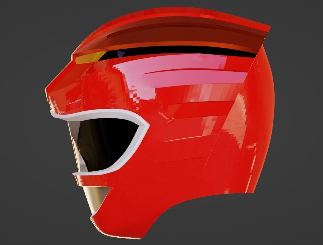 Power Rangers Wild Force Gaoranger Gaored helmet ver magnet 3D print model_2