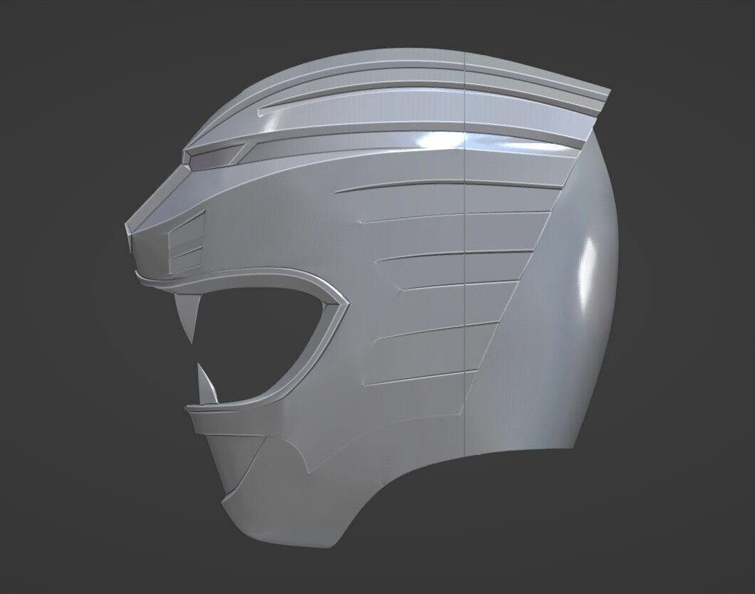Power Rangers Wild Force Gaoranger Gaored helmet ver magnet 3D print model_7