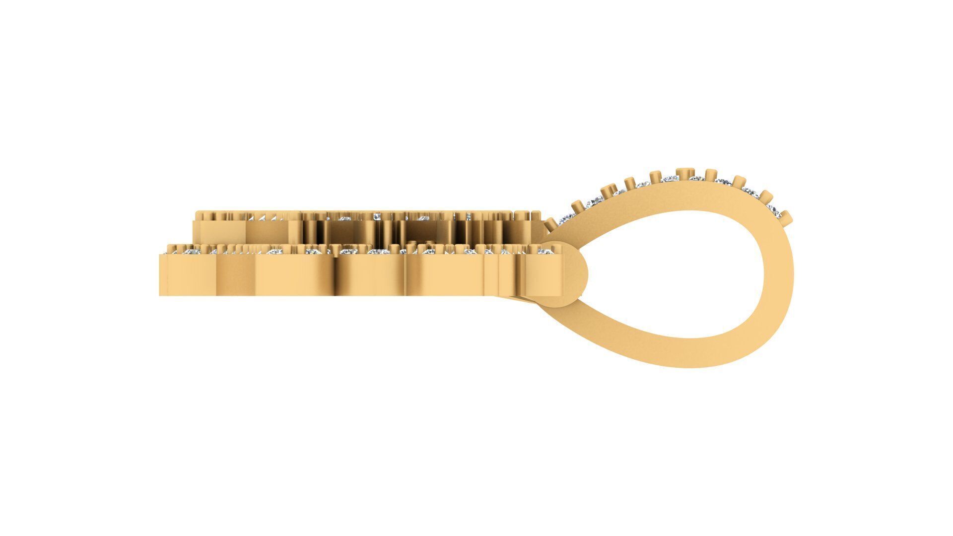 Wild Flame Custom Drip Pendant 3D print model_27