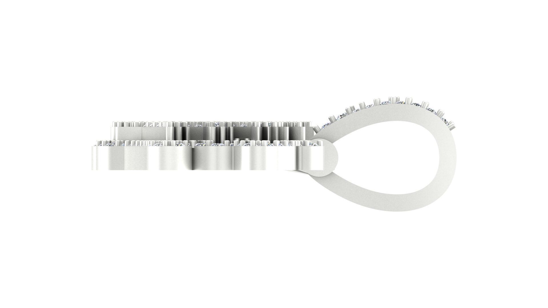 Wild Flame Custom Drip Pendant 3D print model_28