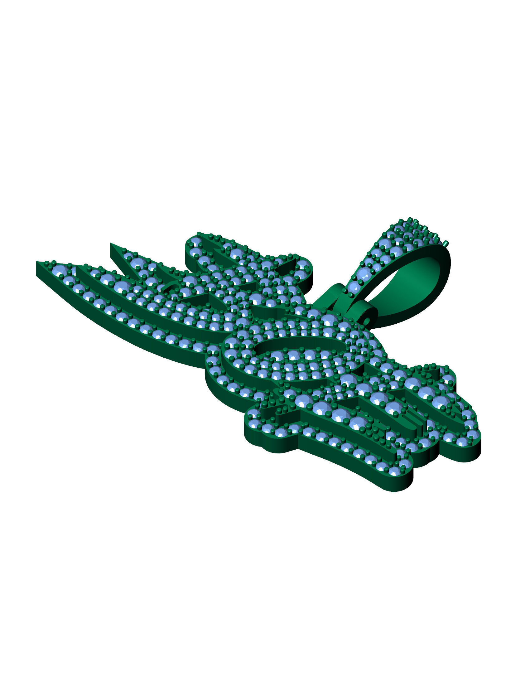 Wild Flame Custom Drip Pendant 3D print model_11