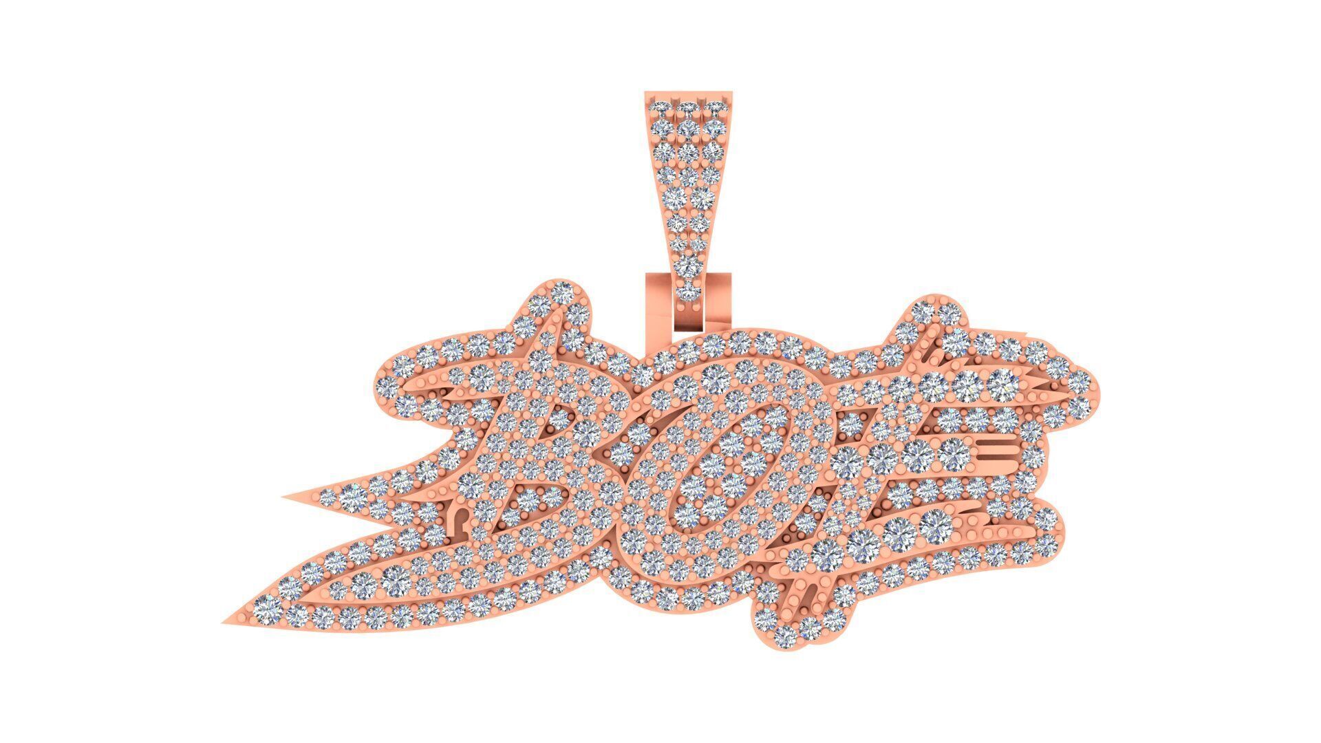 Wild Flame Custom Drip Pendant 3D print model_22