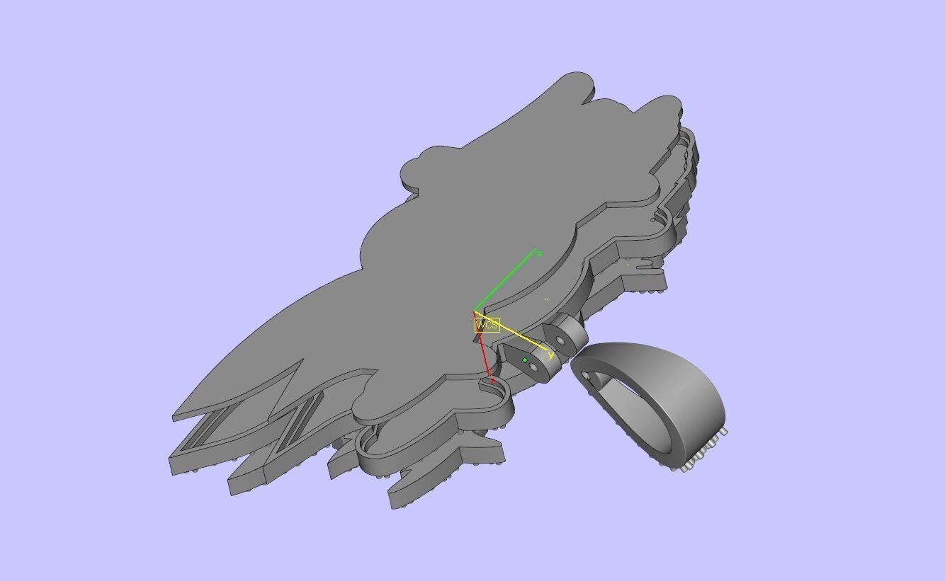 Wild Flame Custom Drip Pendant 3D print model_21