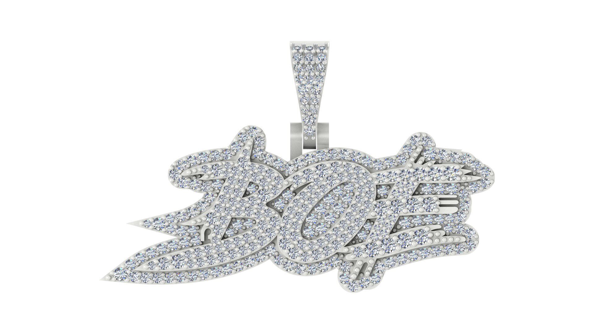 Wild Flame Custom Drip Pendant 3D print model_12