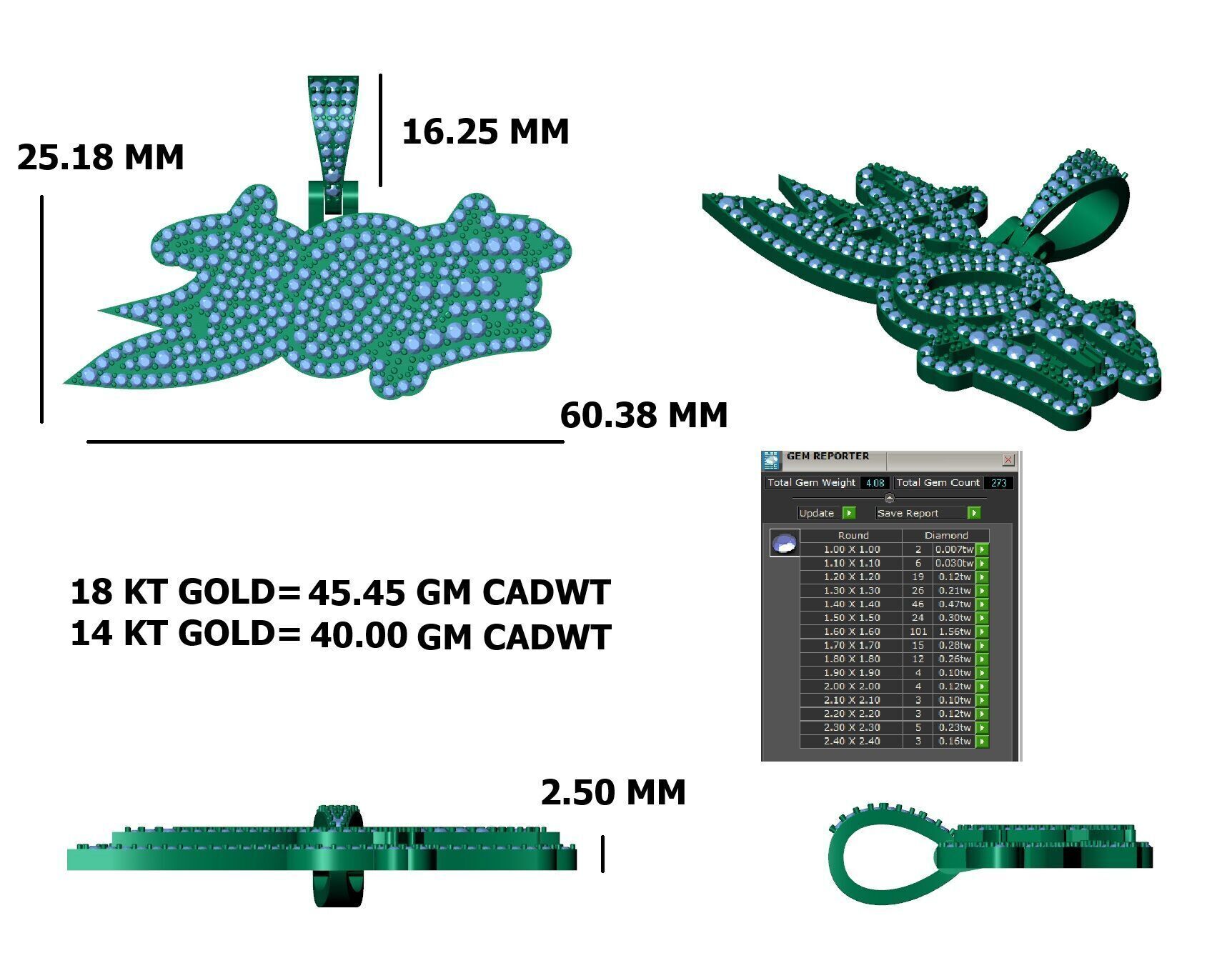 Wild Flame Custom Drip Pendant 3D print model_30