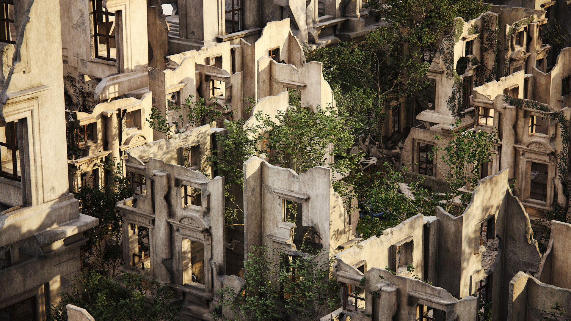 Archexteriors for UE vol 2 - Post-apocalyptic Scene 3D model_6