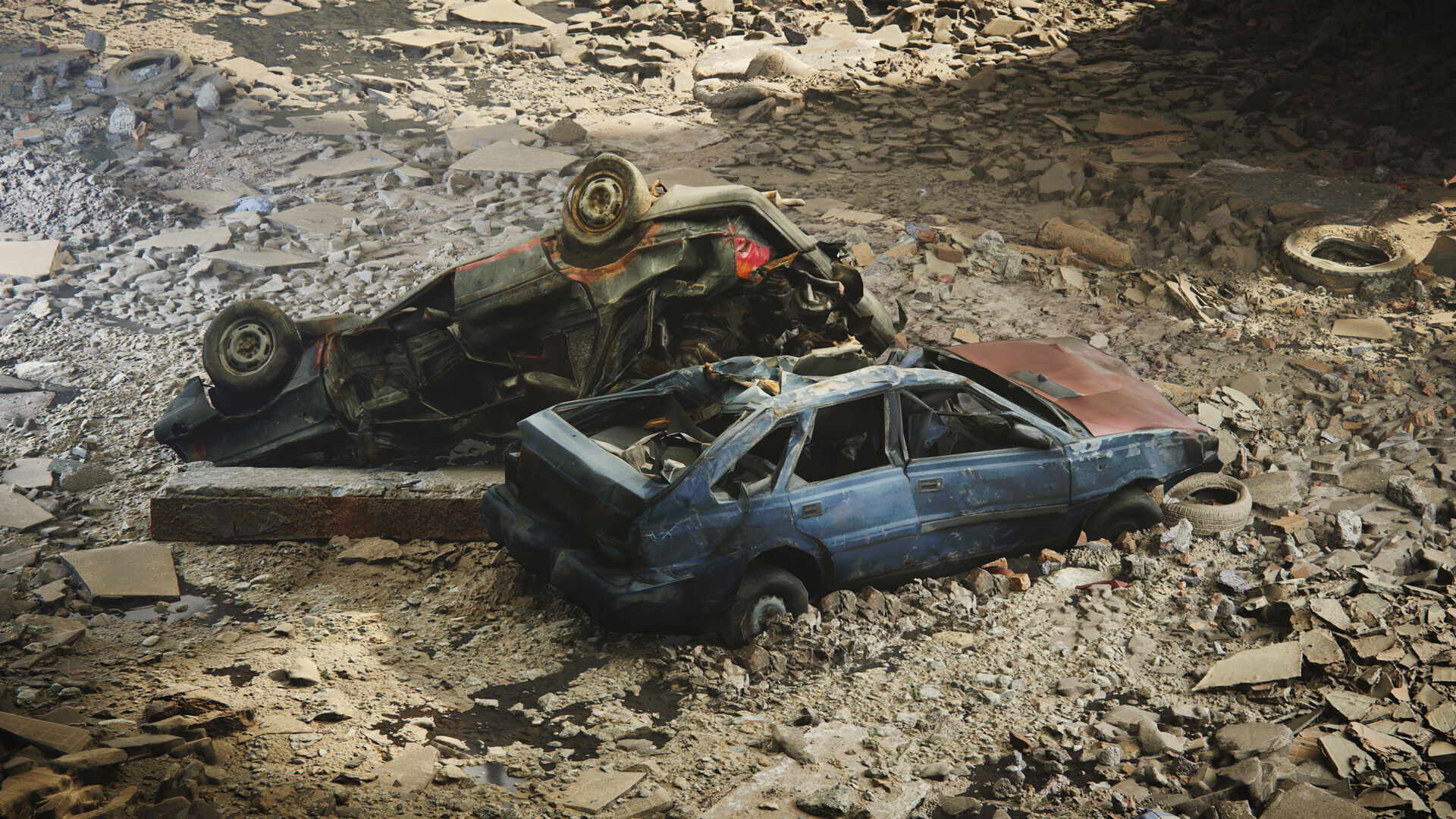 Archexteriors for UE vol 2 - Post-apocalyptic Scene 3D model_18