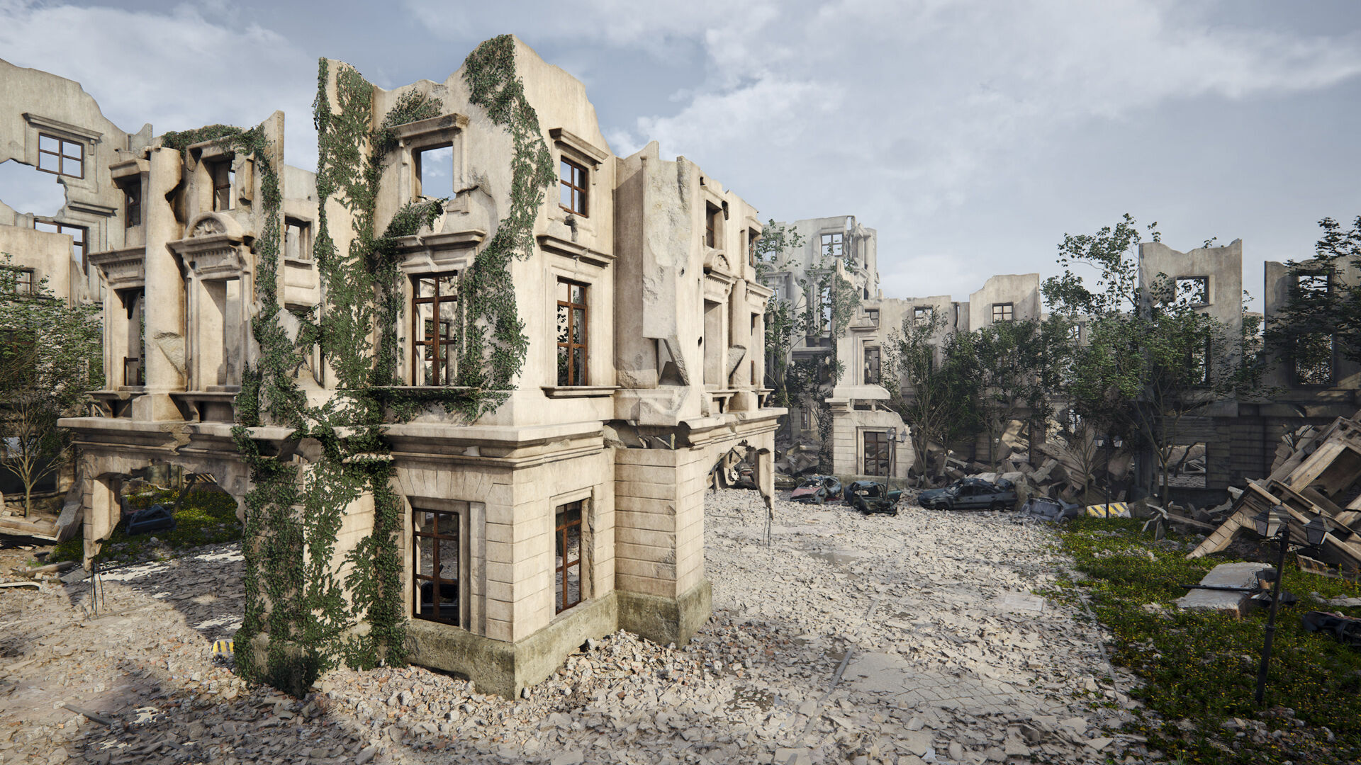 Archexteriors for UE vol 2 - Post-apocalyptic Scene 3D model_11