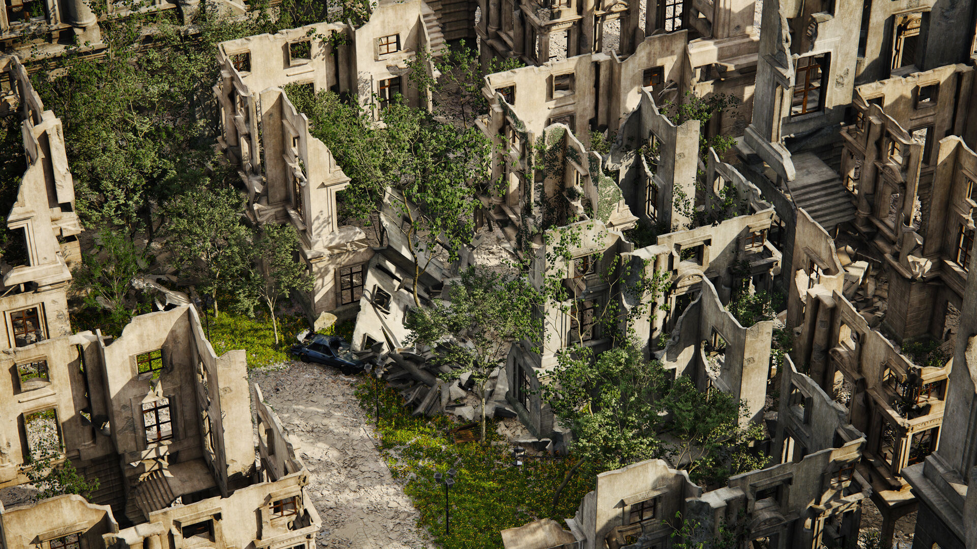 Archexteriors for UE vol 2 - Post-apocalyptic Scene 3D model_9