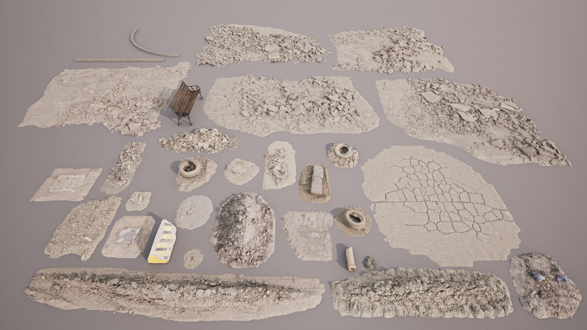 Archexteriors for UE vol 2 - Post-apocalyptic Scene 3D model_21