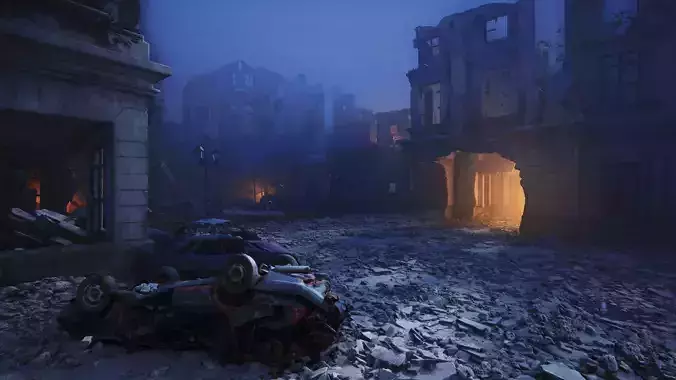 Archexteriors for UE vol 2 - Post-apocalyptic Scene