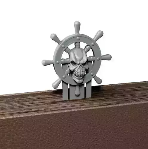 Pirate Bookmark 3D print model