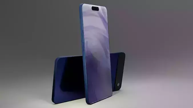 iPhone 17 Air Low Poly 3D Model Game Ready Free low-poly 3D model