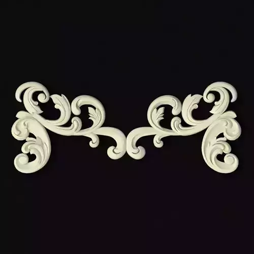 Central decor ornament for furniture