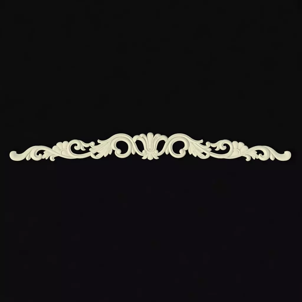 Central decor ornament for furniture 3D model