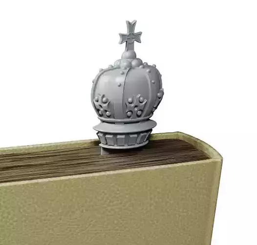 Bookmark chess king 3D print model
