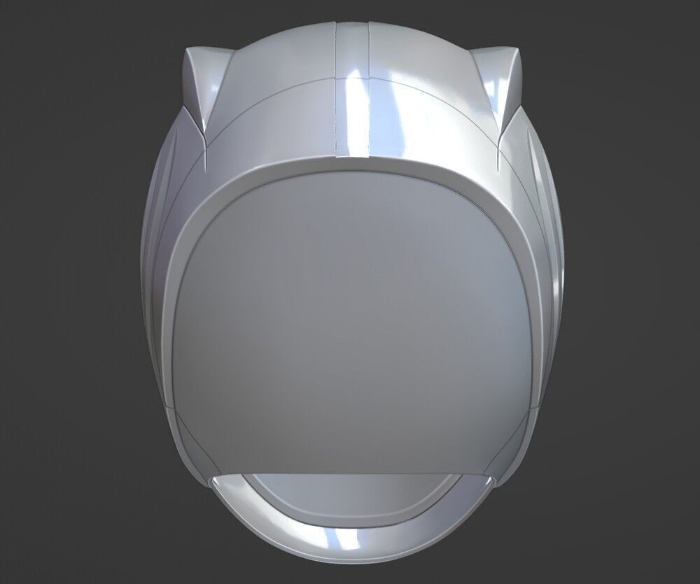 Power Rangers Wild Force White Ranger Gao White Helmet 3D print model_10