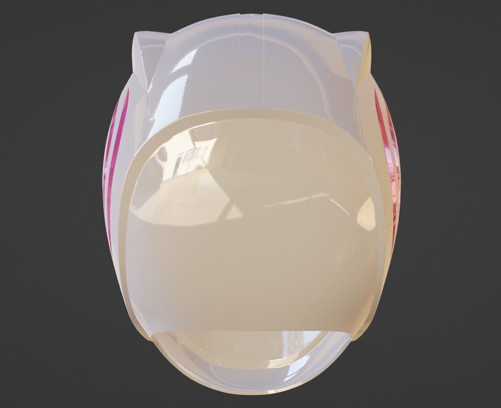 Power Rangers Wild Force White Ranger Gao White Helmet 3D print model_4