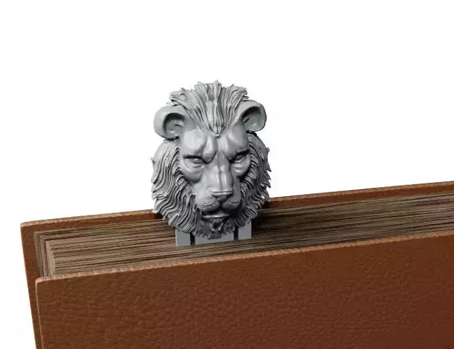 Lion Bookmark 3D print model