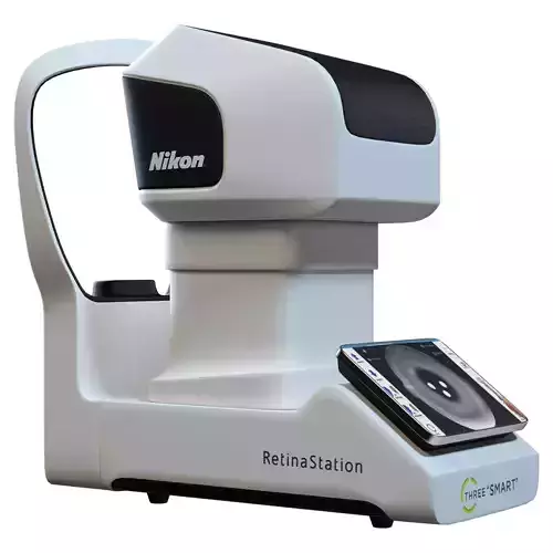 Nikon Retina Station Eye Test Low-poly 3D model