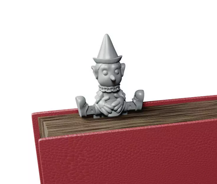 Pinocchio Bookmark 3D print model