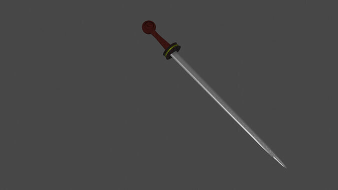 Medievel Sword Low-poly 3D model