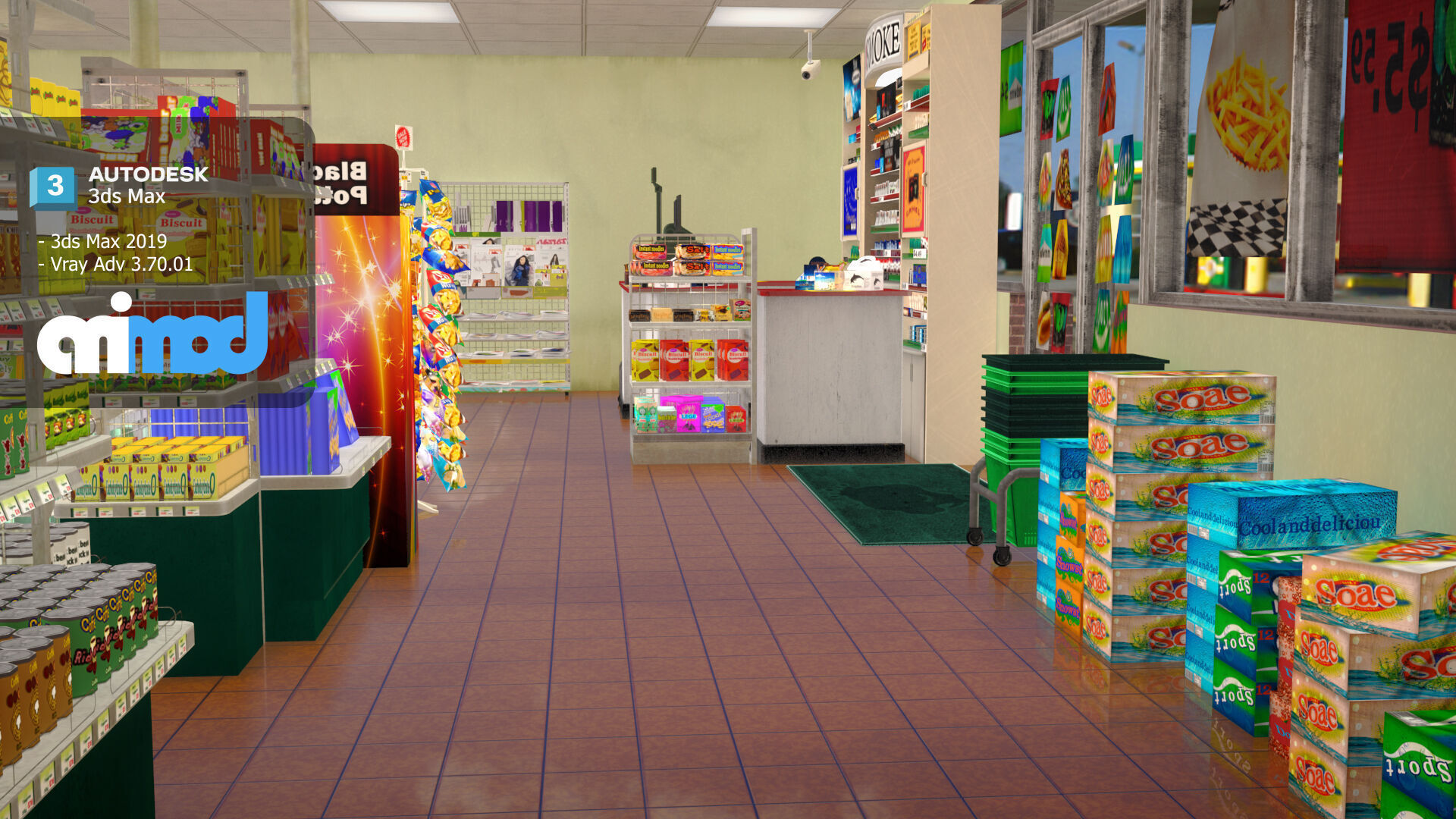 Convenience Store 0002 3D model_4